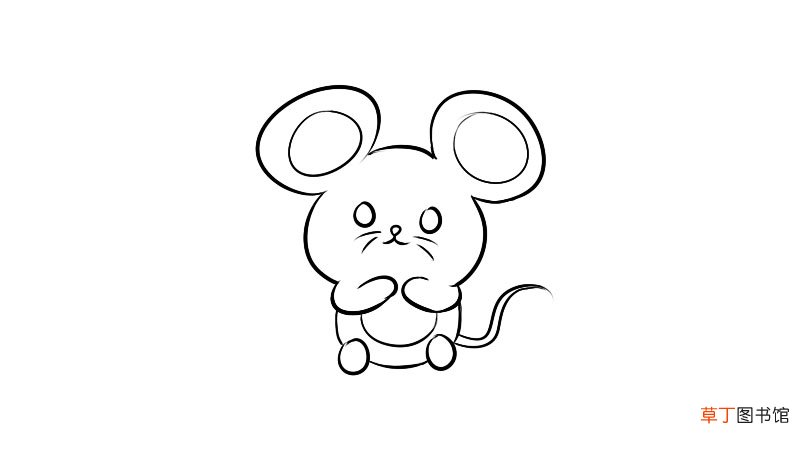老鼠拜年简笔画怎么画老鼠拜年简笔画画法