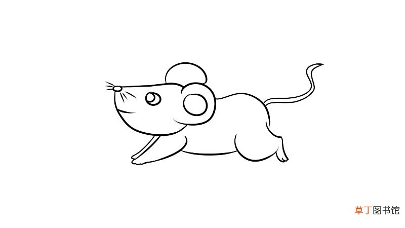 老鼠运动简笔画怎么画老鼠运动简笔画画法