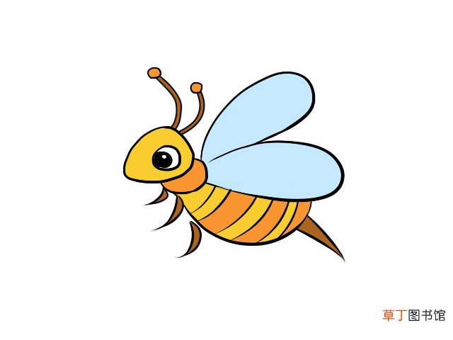 蜜蜂简笔画 蜜蜂的简单画法步骤
