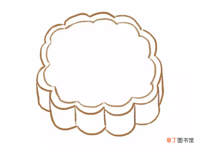 小学生画月饼的图片 中秋月饼简笔画图片