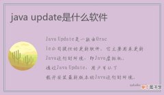java,update是什么软件