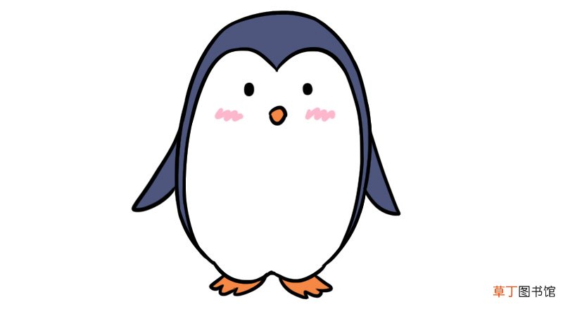 可爱小企鹅简笔画