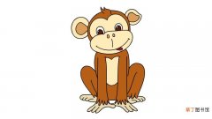 一只猴子简笔画