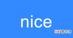 网络语nice的意思分析 nice是什么中文意思