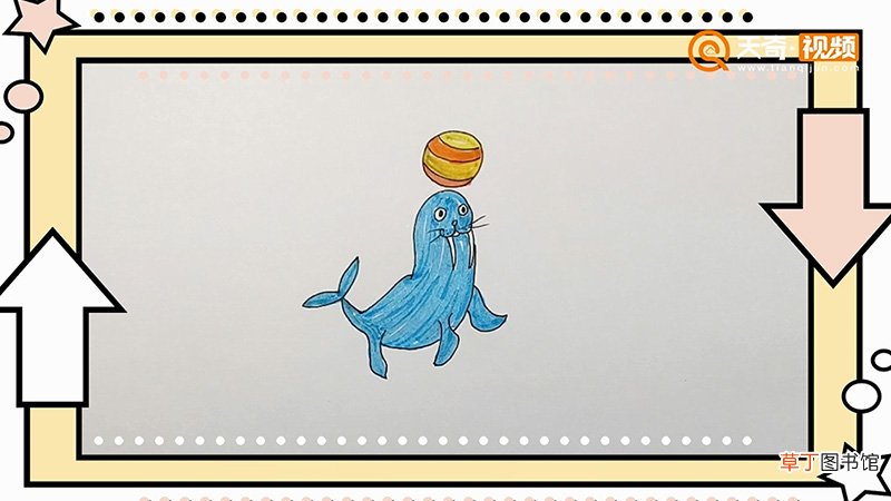 小海狮简笔画