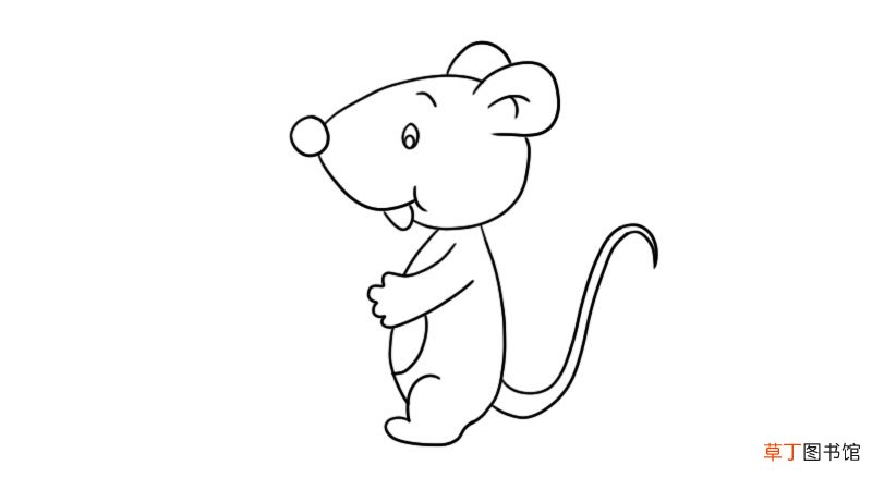 老鼠简笔画步骤老鼠简笔画教程