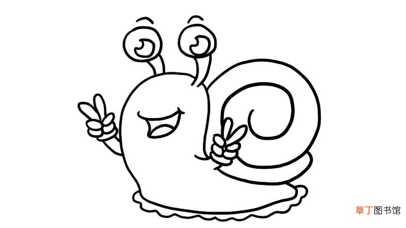 蜗牛简笔画 蜗牛简笔画怎么画