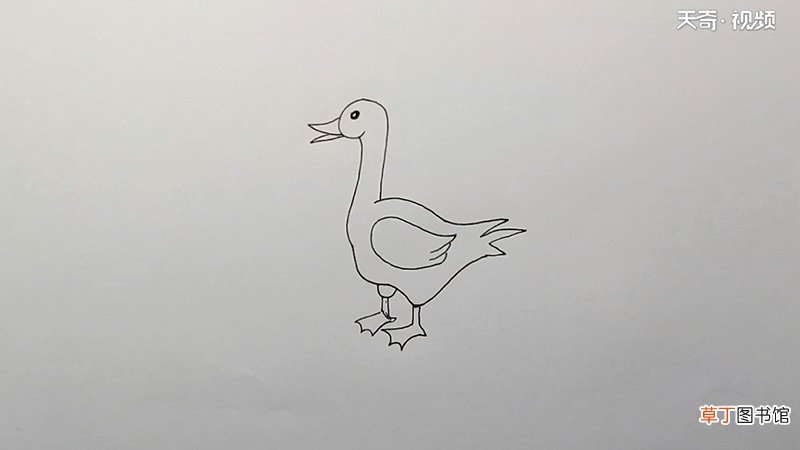 鸭子简笔画