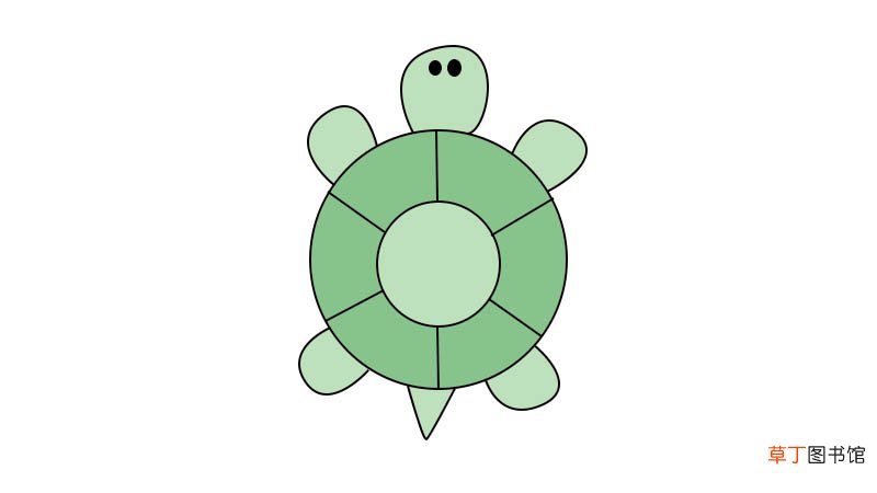 海龟简笔画 海龟简笔画步骤
