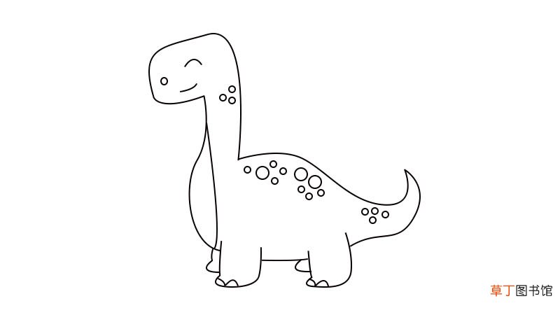 可爱恐龙简笔画 可爱恐龙简笔画步骤