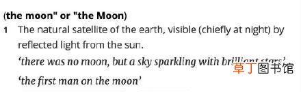 英语里真正的月亮是什么 月亮英语怎么写的