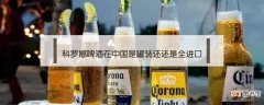 科罗娜啤酒在中国是罐装还还是全进口