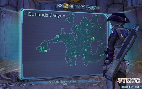 《无主之地：前传》Outlands Canyon地图闪电门后面宝箱开启方法 三个井盖位置