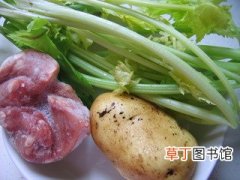 土豆芹菜炒肉丝的做法