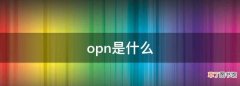 opn是什么，open是什么意思