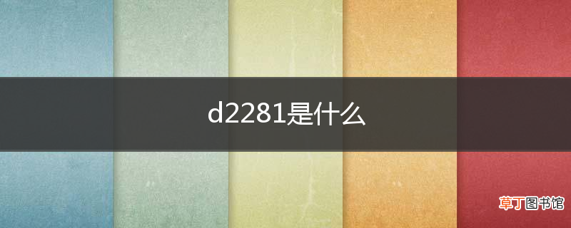 d2281是什么