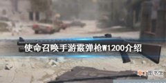 使命召唤手游W1200怎么样 使命召唤手游霰弹枪W1200介绍