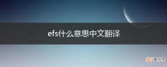 efs什么意思中文翻译